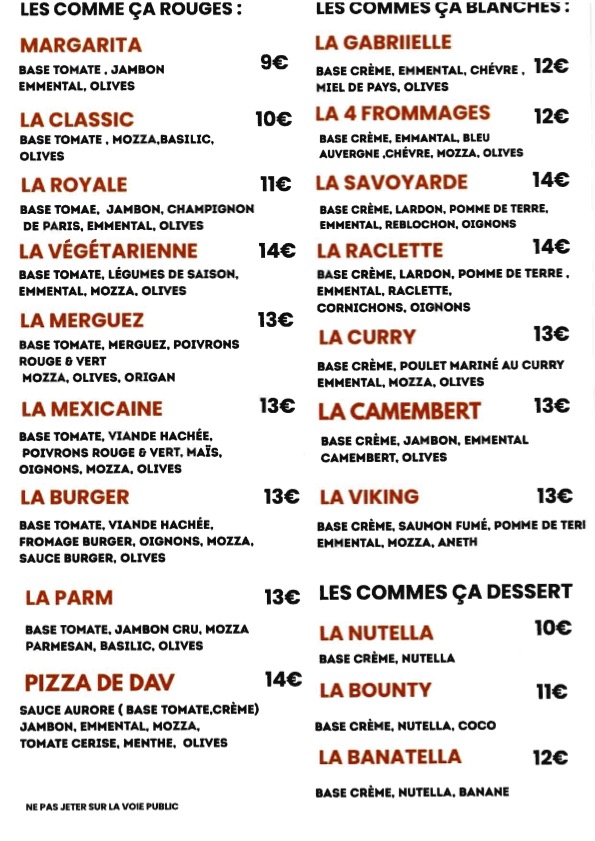 pizza à flaux